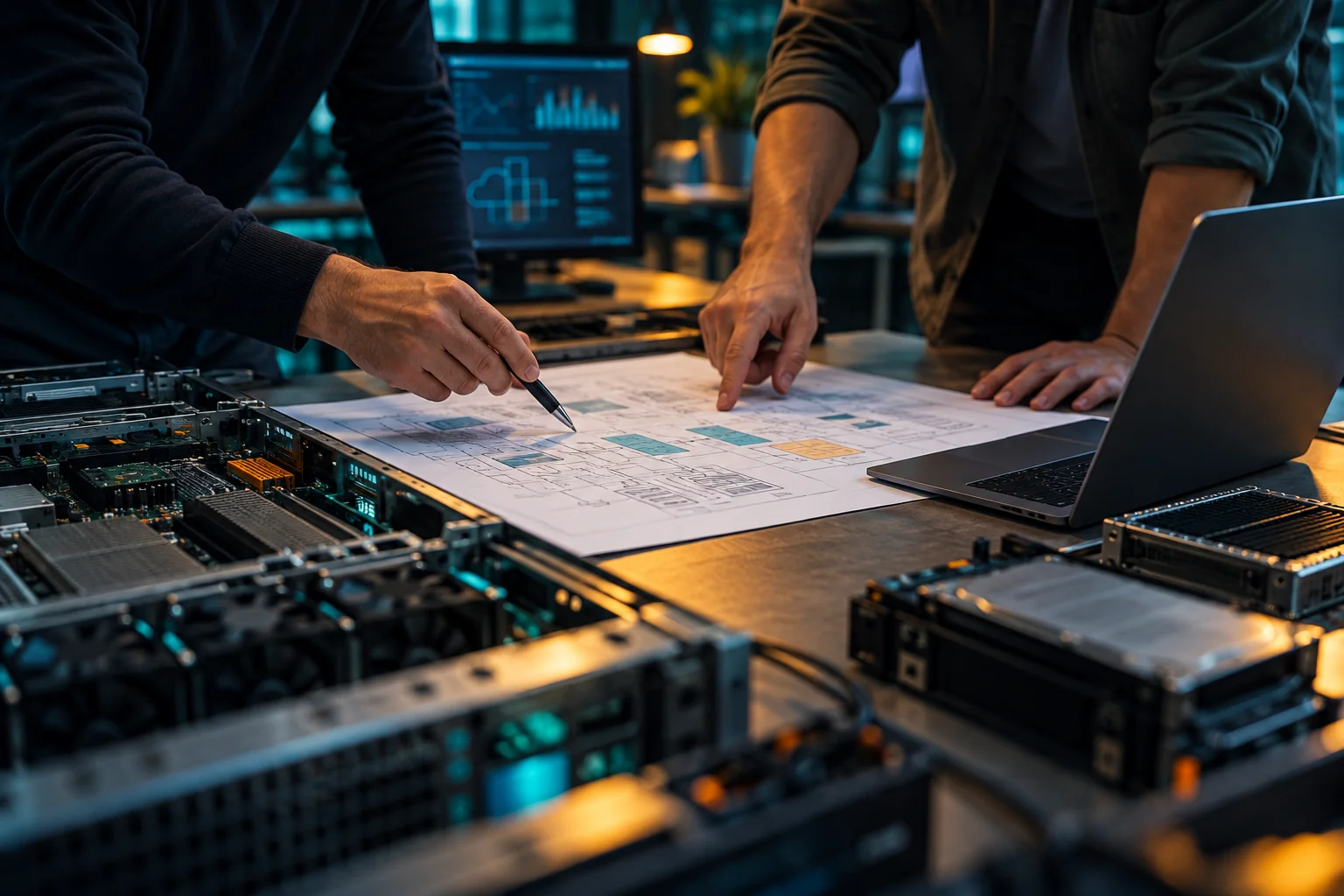 AI-generated realistic concept for AMD Servers: workload