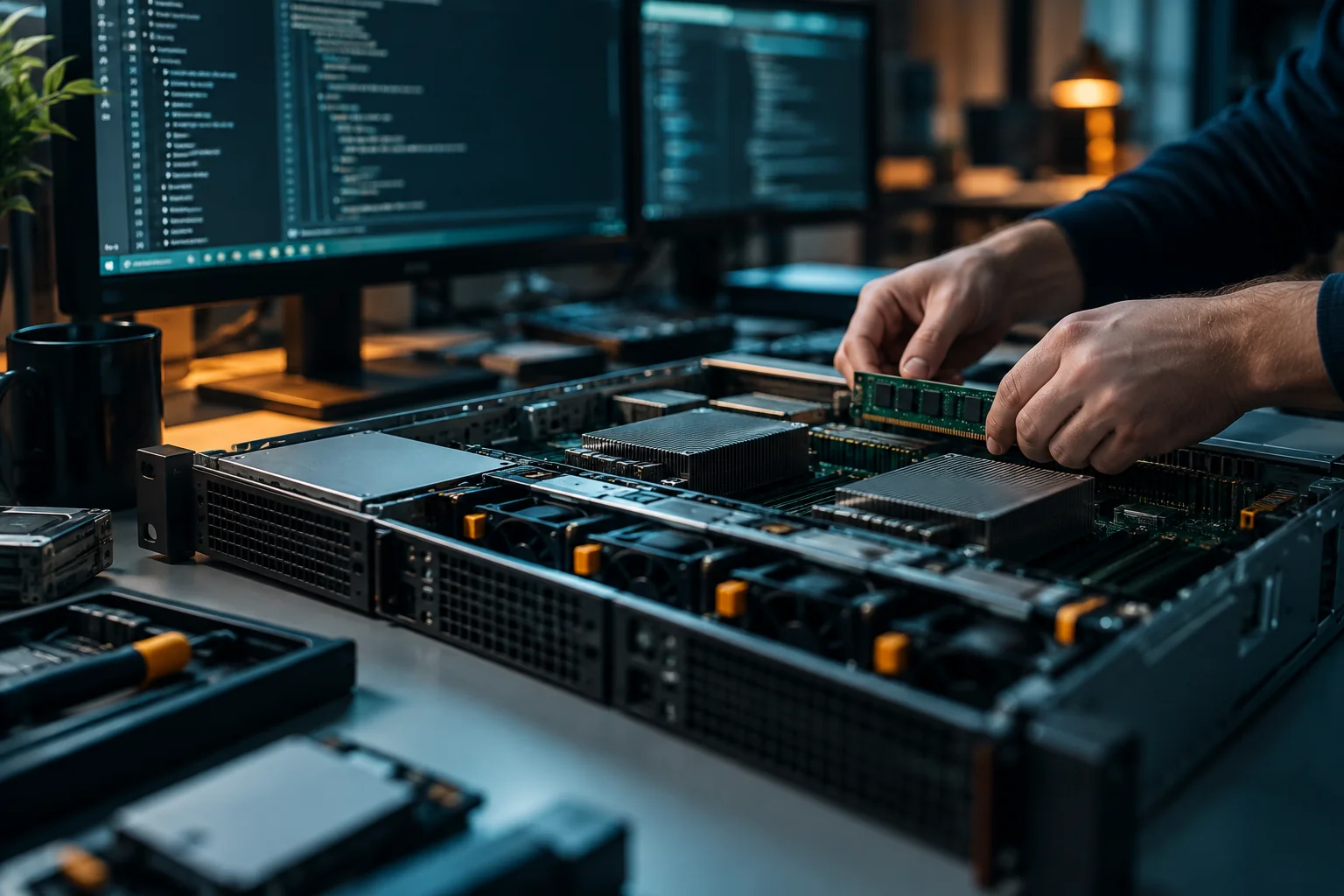 AI-generated realistic concept for Ampere Servers: compatibility