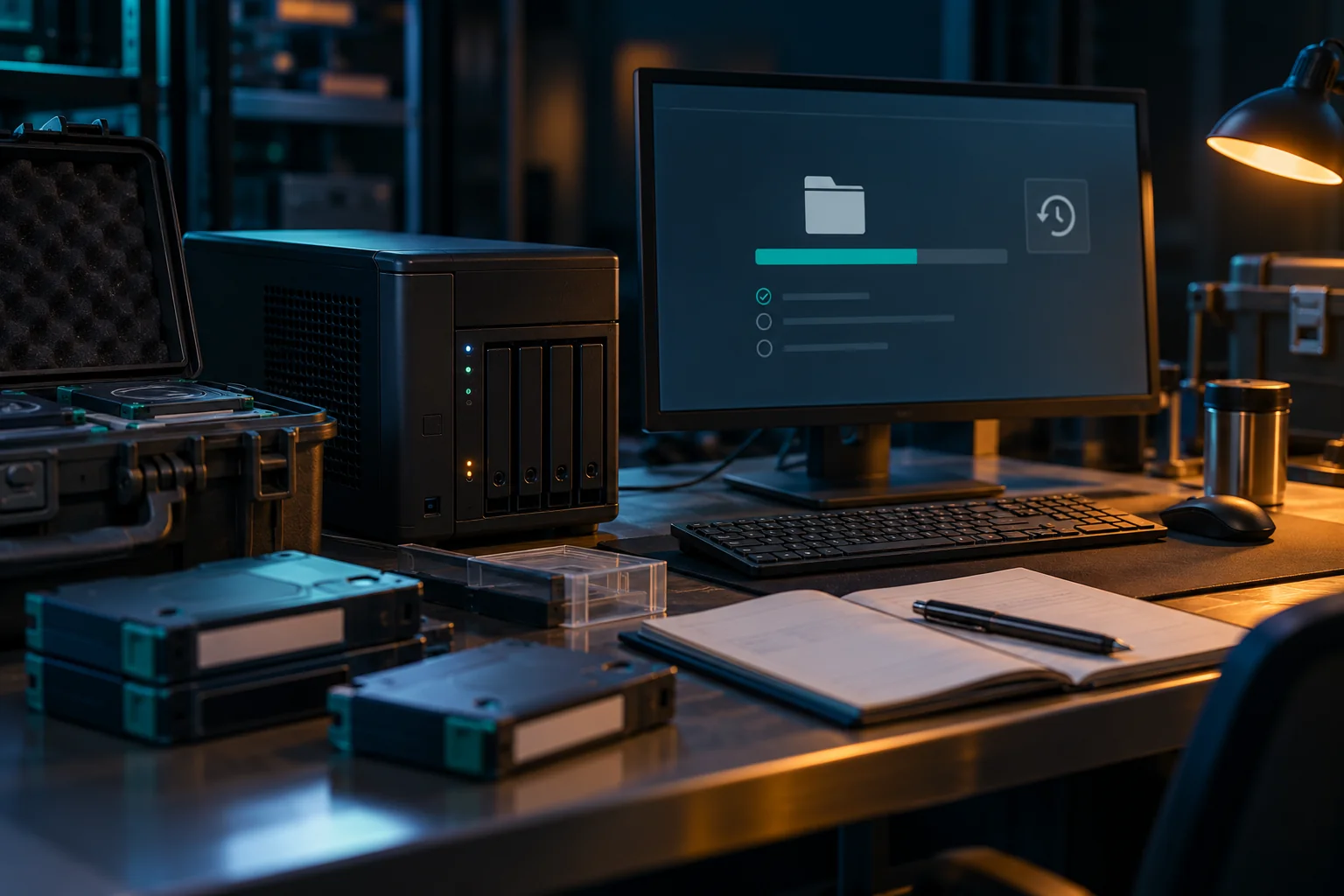 AI-generated realistic concept for Backup & Recovery: retention