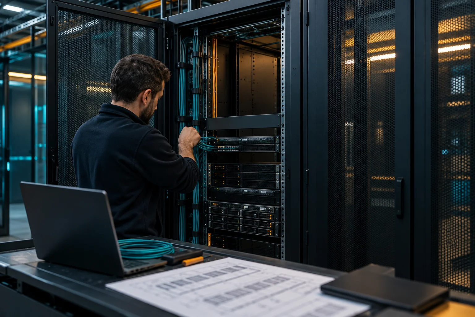 AI-generated realistic concept for Colocation: footprint