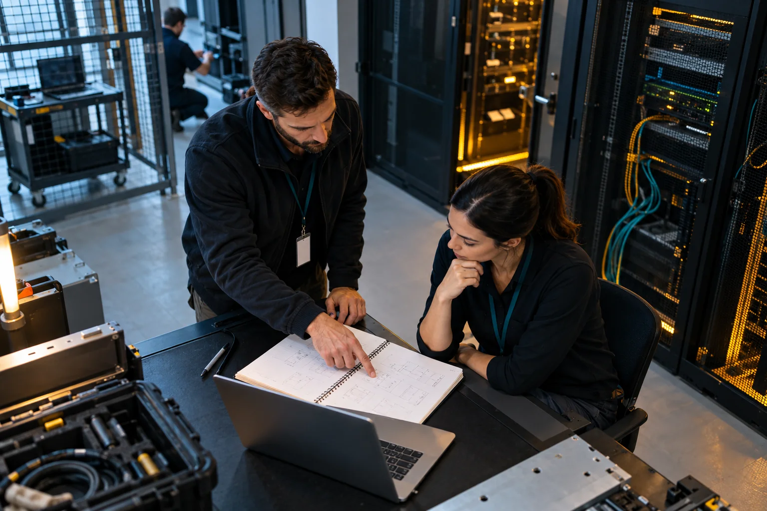 AI-generated realistic concept for Colocation: operations