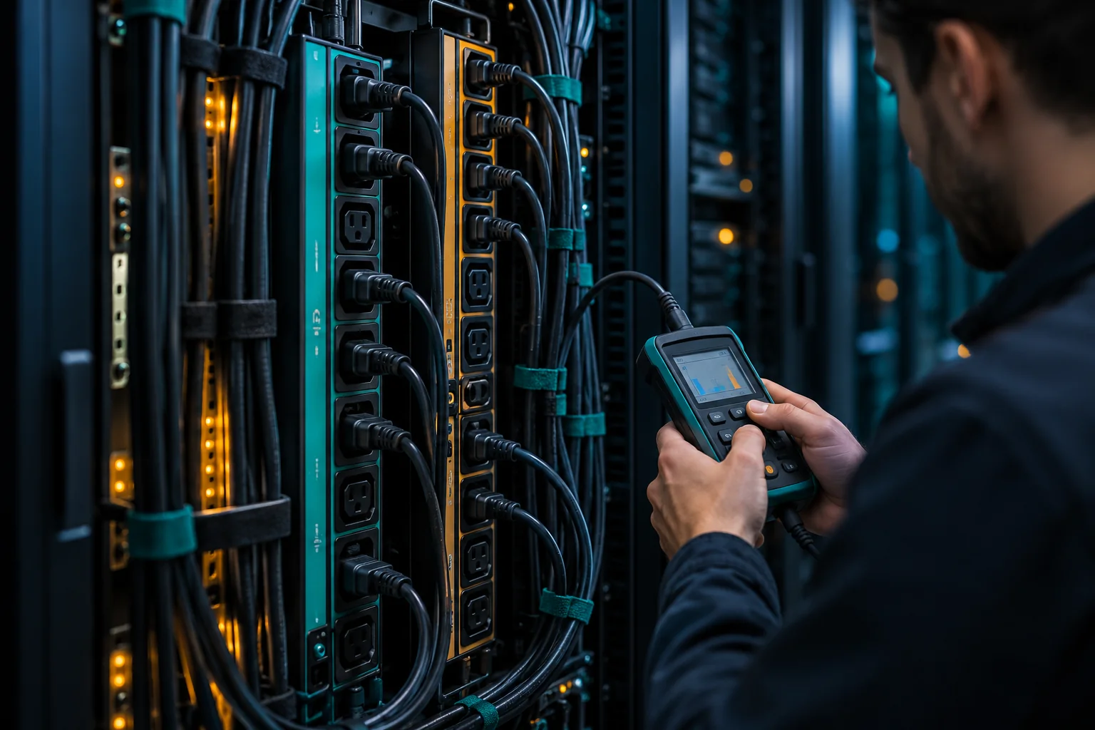 AI-generated realistic concept for Colocation: power