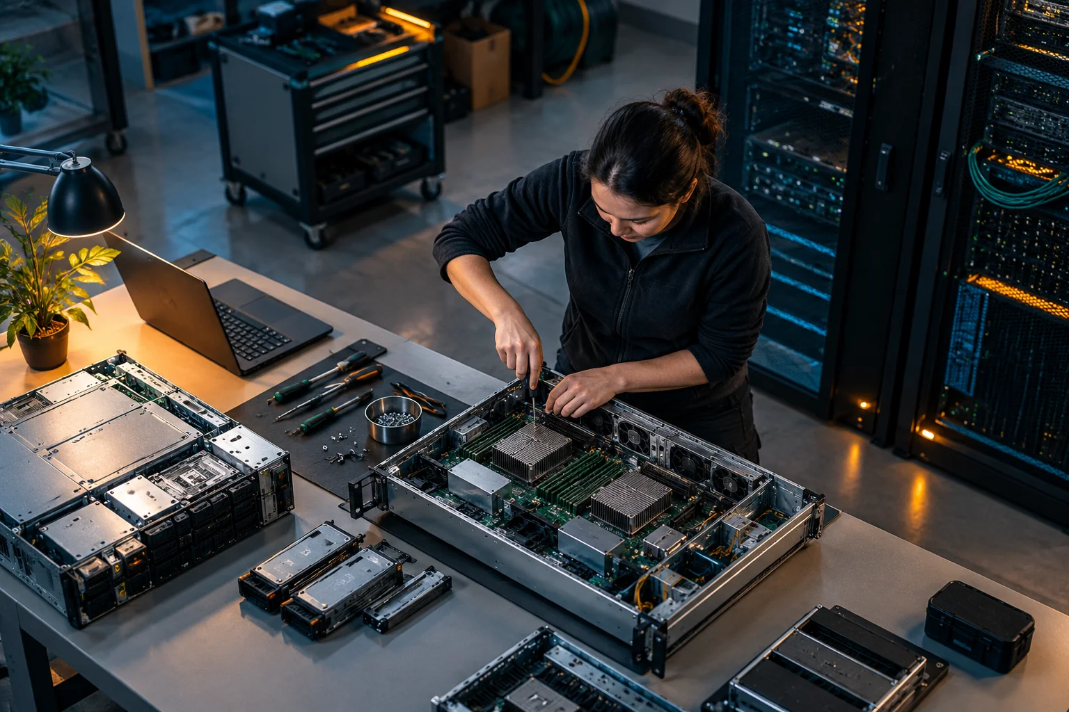 AI-generated realistic concept for Data Centers: your operations