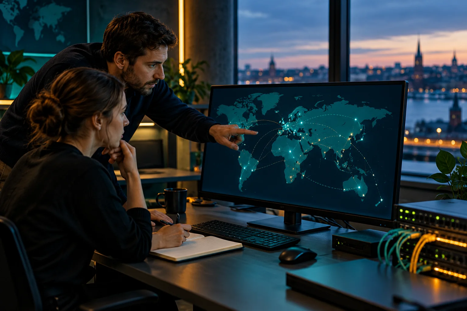 AI-generated realistic concept for European Cloud Campus: your users