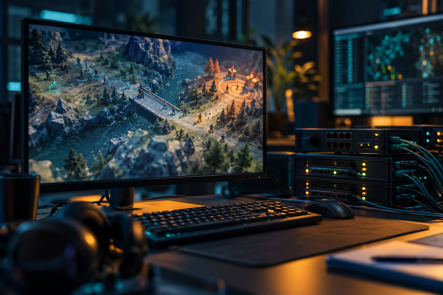 AI-generated realistic concept for Gaming: size for your game