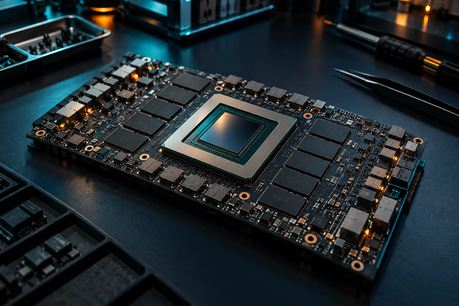 AI-generated realistic concept for GPU Servers: gpu planning