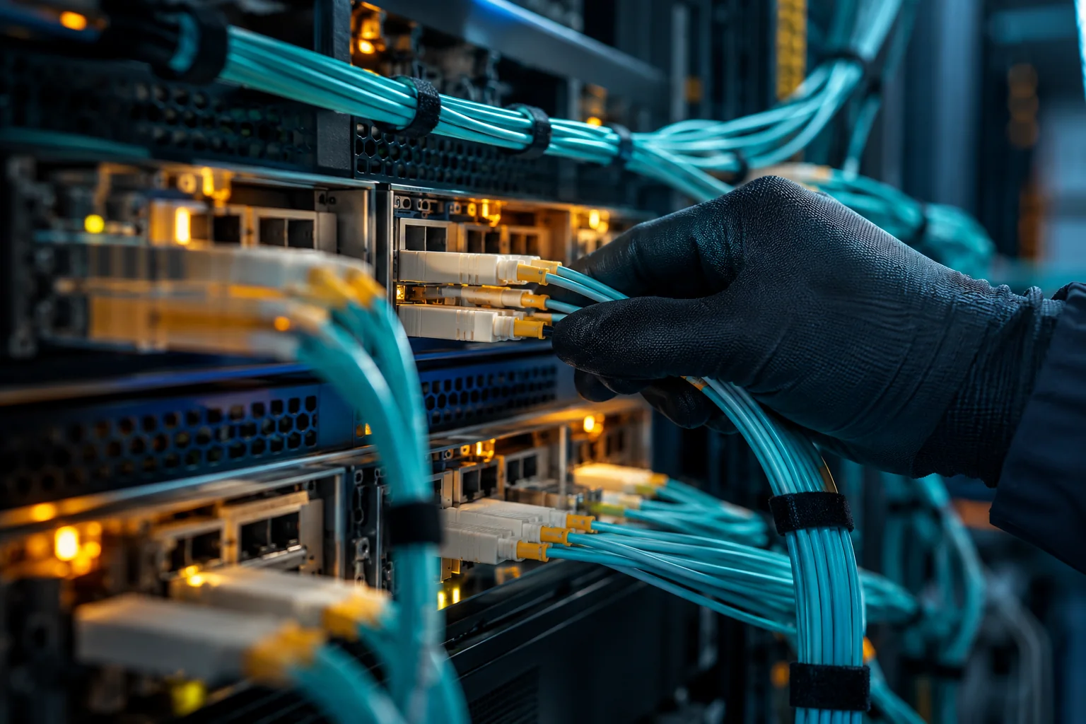 AI-generated realistic concept for High Bandwidth Servers: traffic planning
