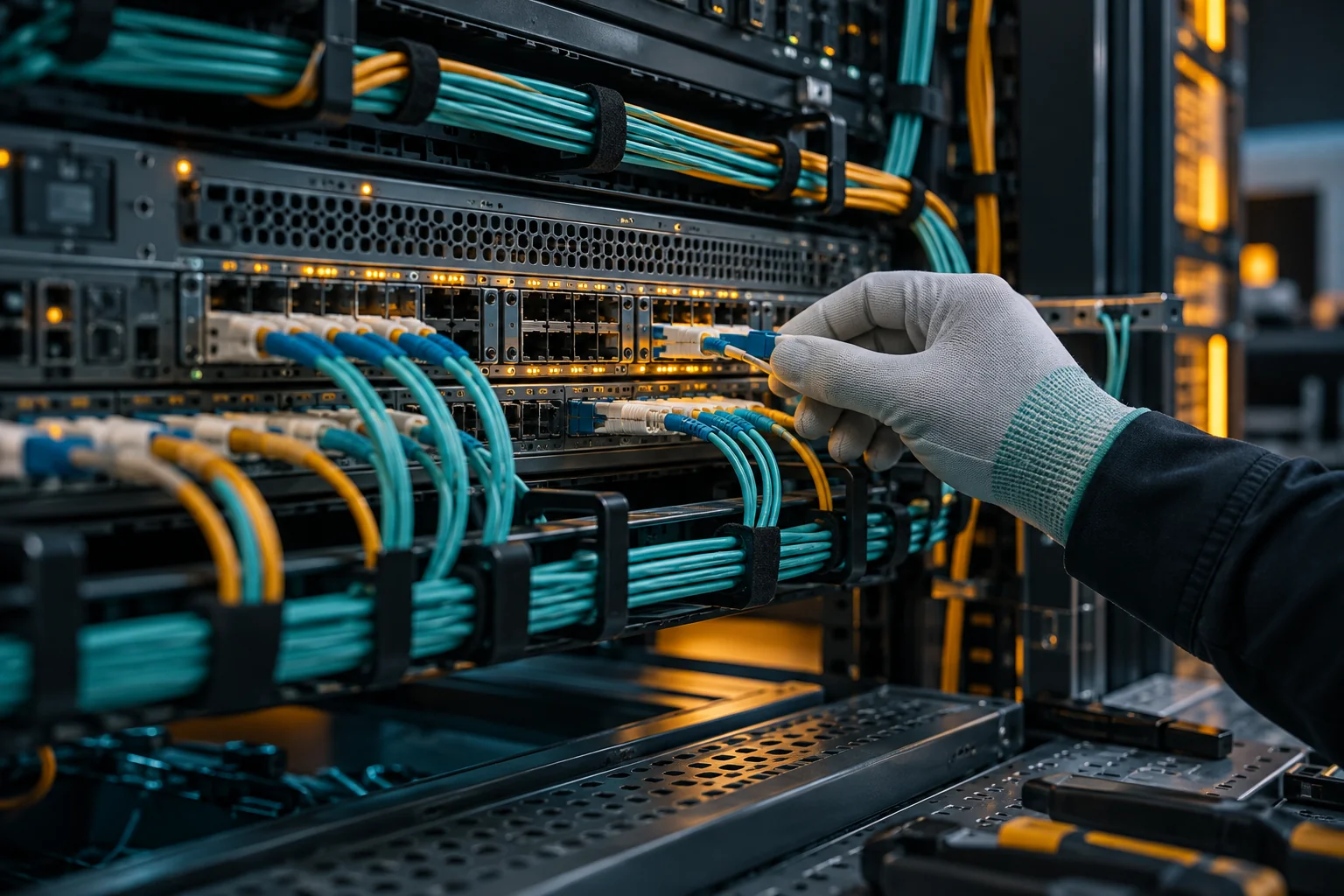 AI-generated realistic concept for High Bandwidth Servers: workload
