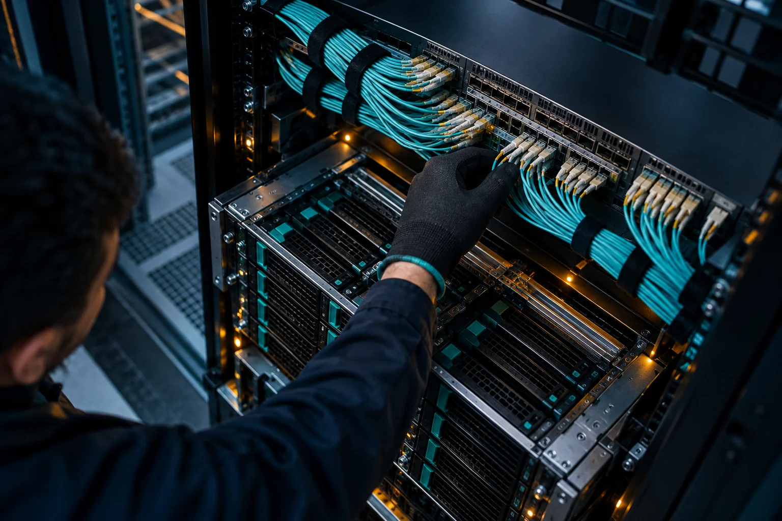 AI-generated realistic concept for High Performance Servers: storage planning
