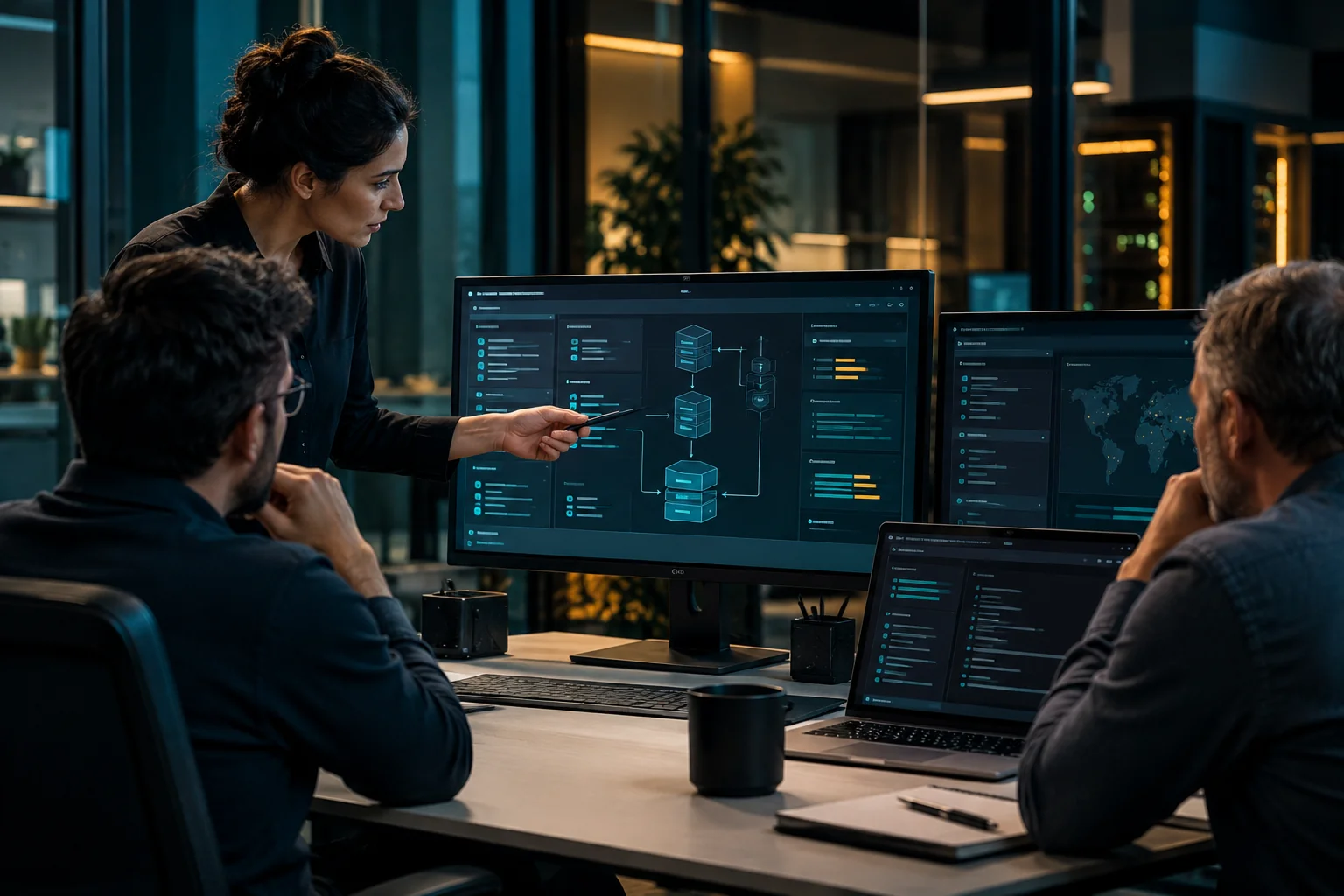 AI-generated realistic concept for SAP HANA