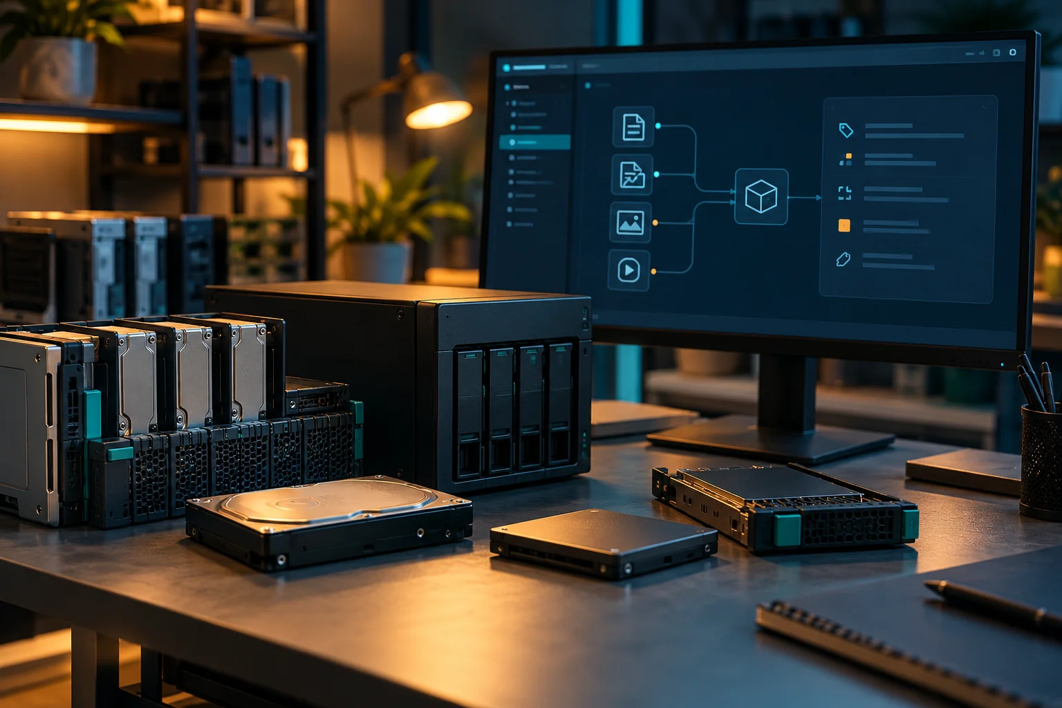 AI-generated realistic concept for Object Storage: data model