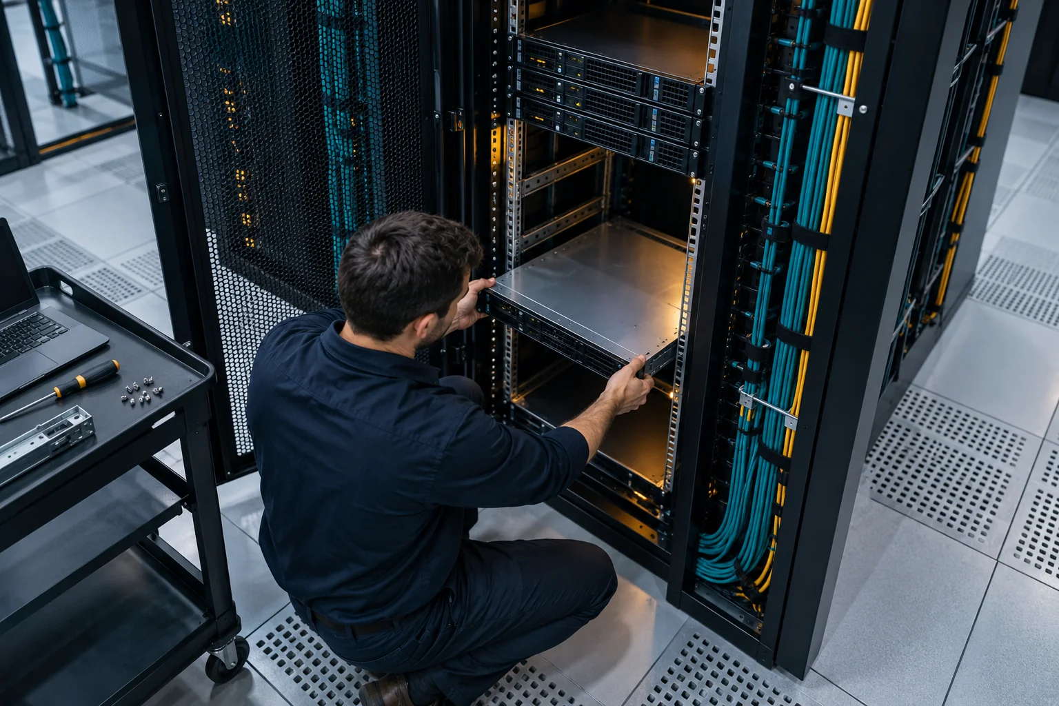 AI-generated realistic concept for Rack Units: access