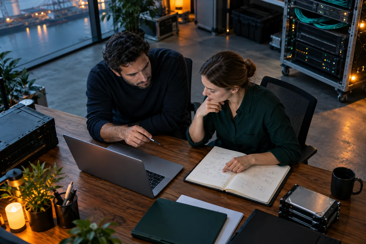 AI-generated realistic concept for Data Sovereignty: document responsibility