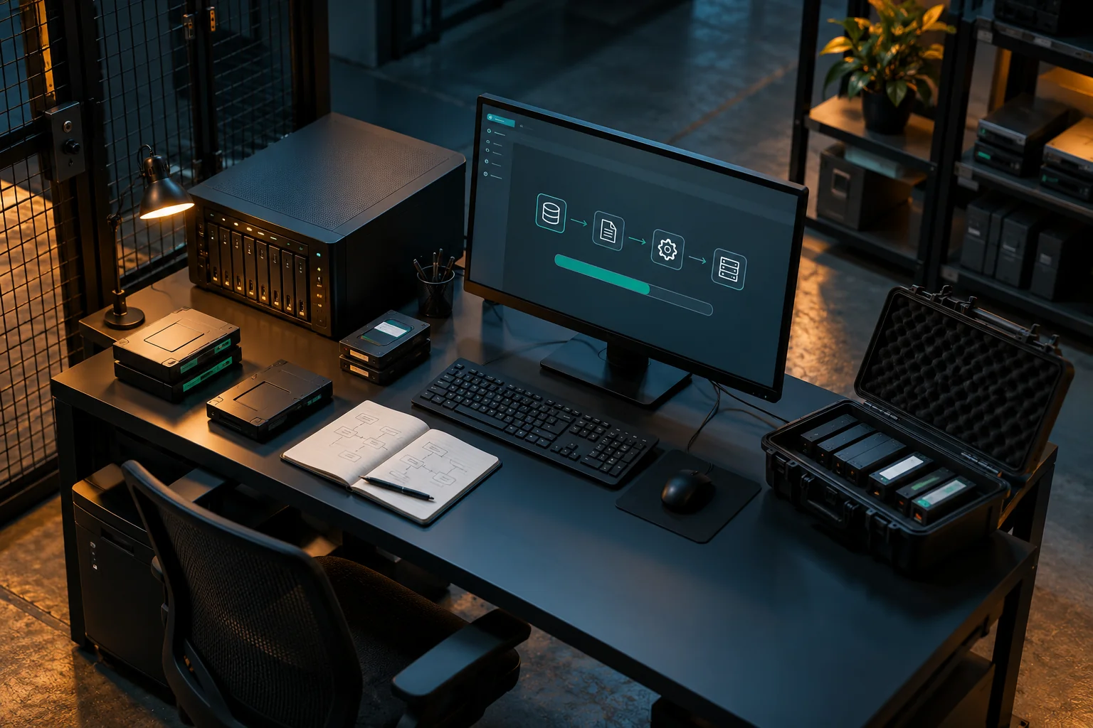 AI-generated realistic concept for Veeam Backup: recovery