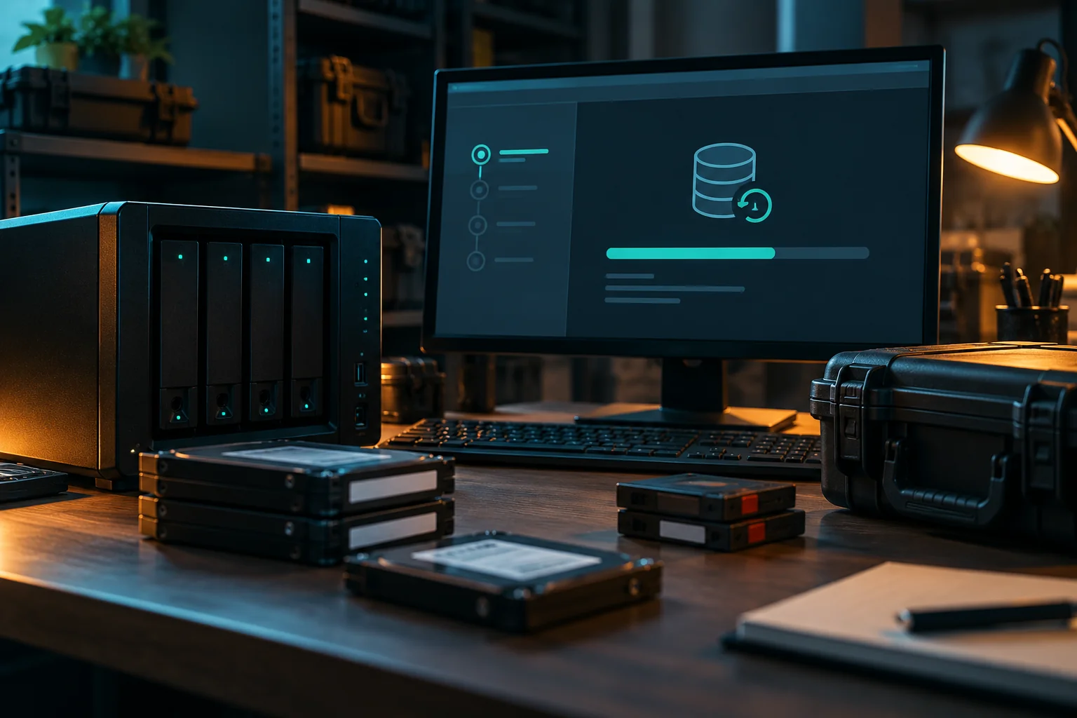 AI-generated realistic concept for Veeam Backup: repository