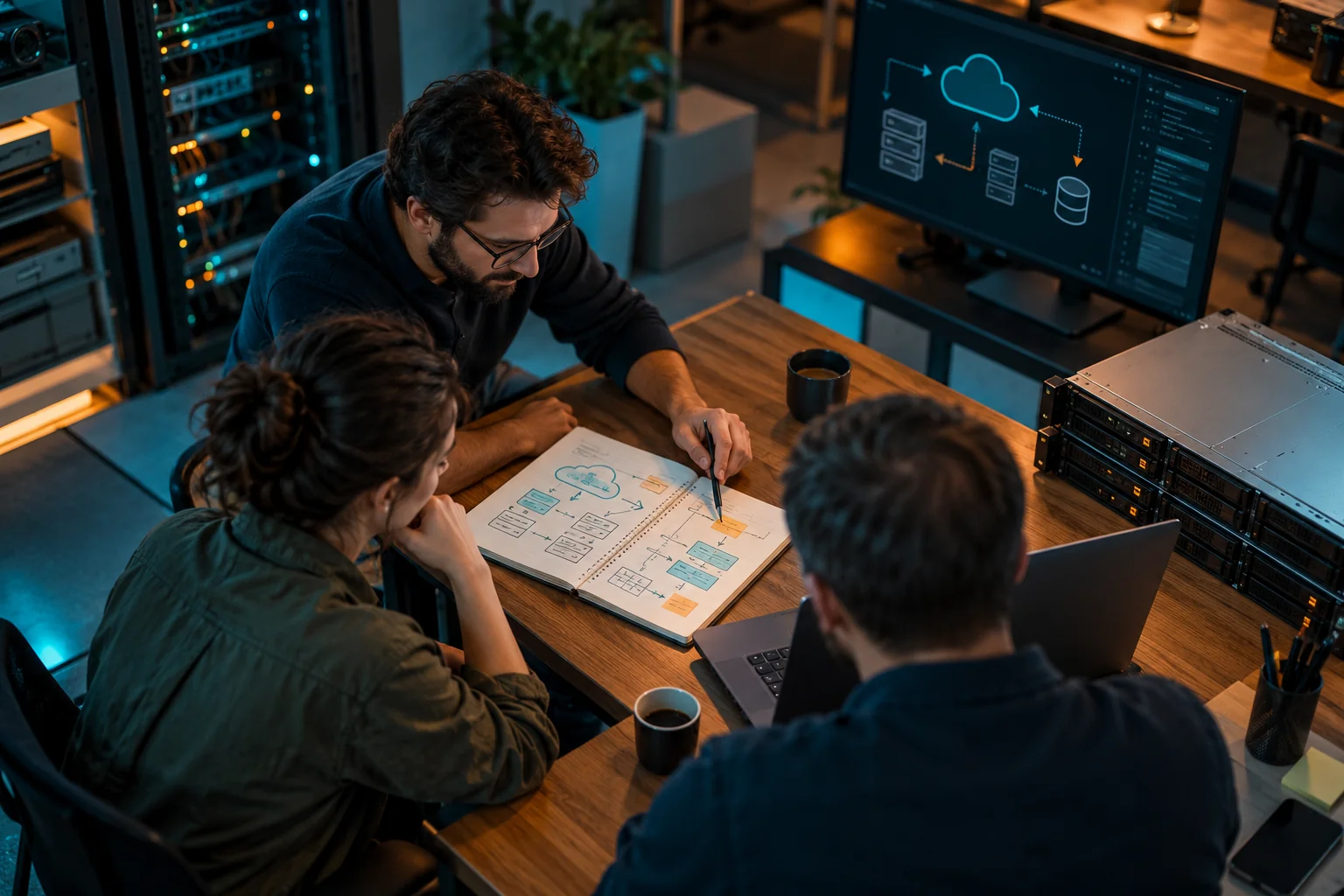 AI-generated realistic concept for VMware vCloud: migration readiness