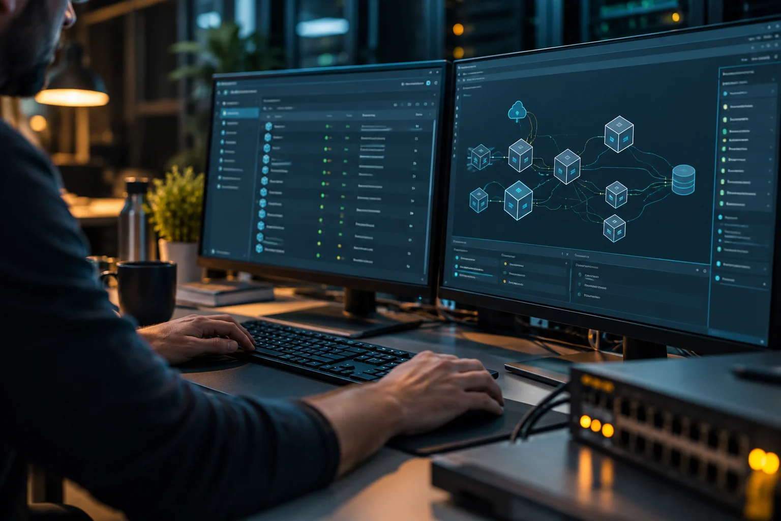 AI-generated realistic concept for VMware Cloud: migration