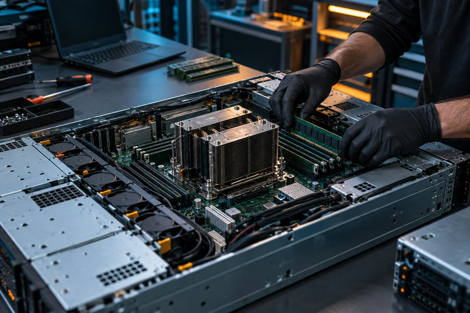 AI-generated realistic concept for Virtual Private Servers: growth