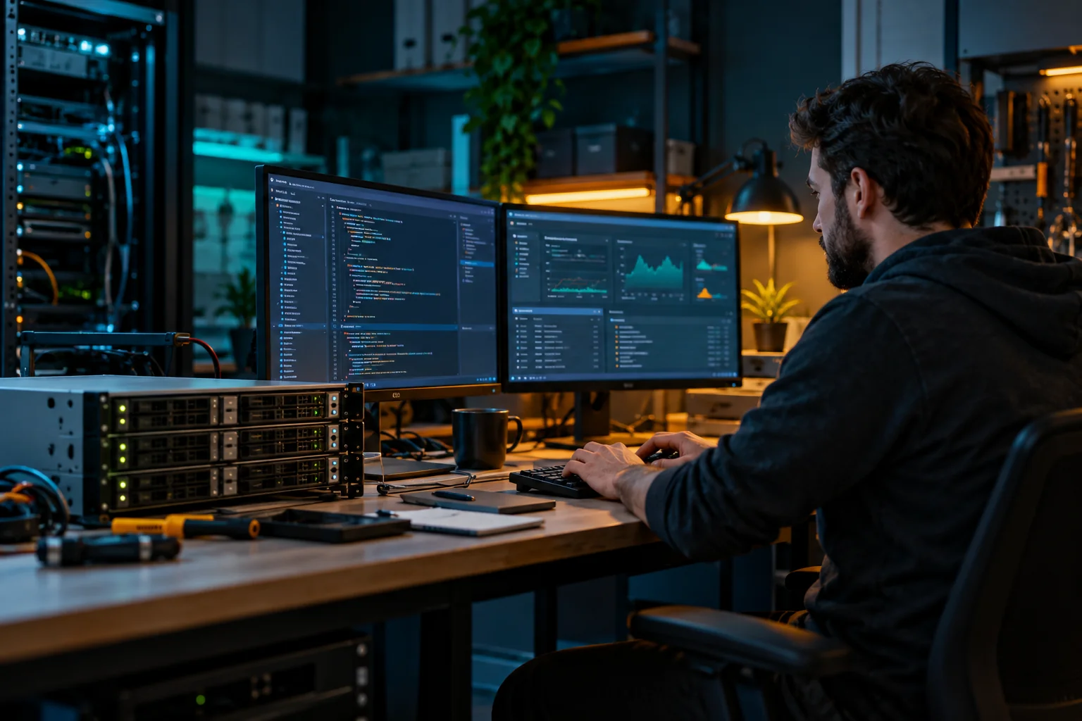 AI-generated realistic concept for Virtual Private Servers: ideal for