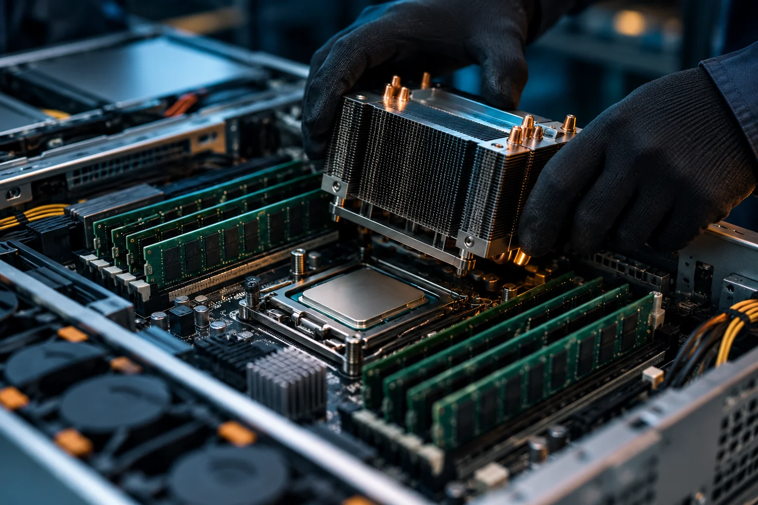 AI-generated realistic concept for Virtual Private Servers: resources