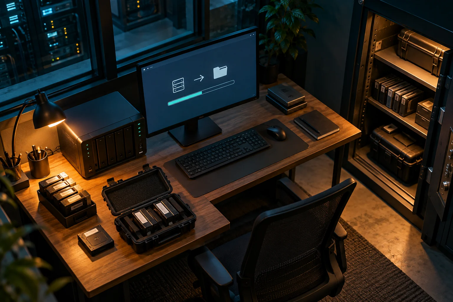AI-generated realistic concept for Web & Email Hosting: security